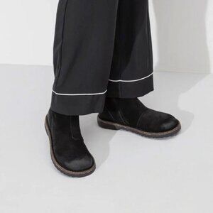 Birkenstock Women 42 US 10.5 - 11 Melrose Bootie Black Suede Shearling Footbed